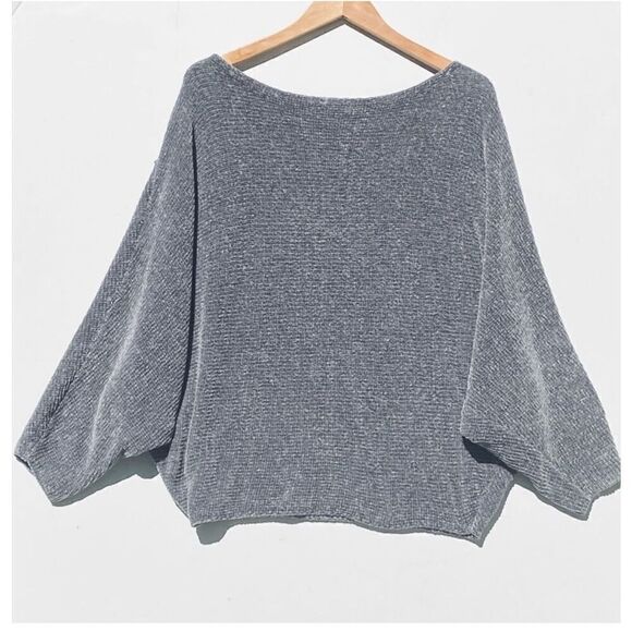 *New* Zara Cosy Knit Off Shoulder Batwing Sweater - Picture 6 of 8